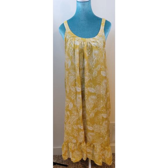 BaeVely Midi Dress Womens Small Oversized Floral Light Weight Boho Coastal Beach - Picture 1 of 5